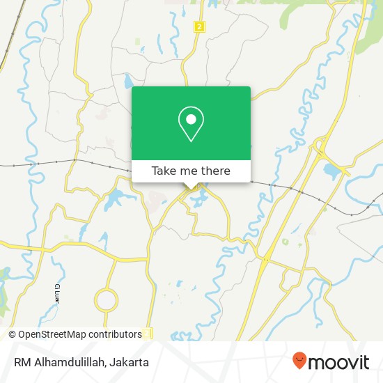 RM Alhamdulillah, Jalan K. H. Lukman Cibinong Bogor 16916 map