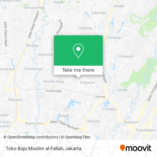 Toko Baju Muslim al-Fallah map