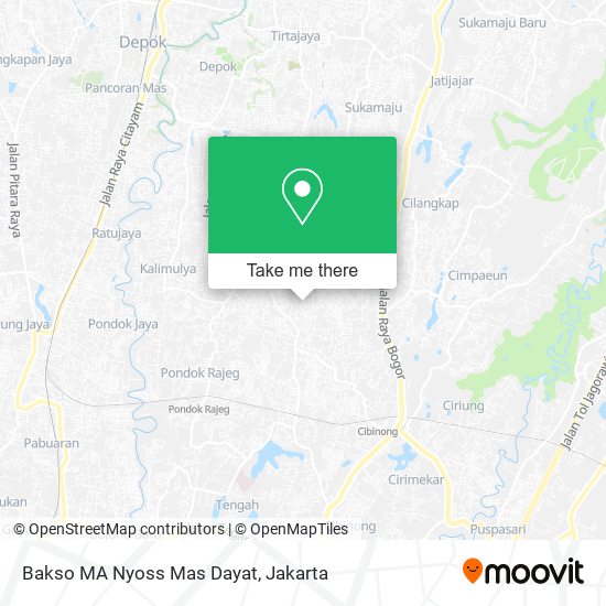 Bakso MA Nyoss Mas Dayat map