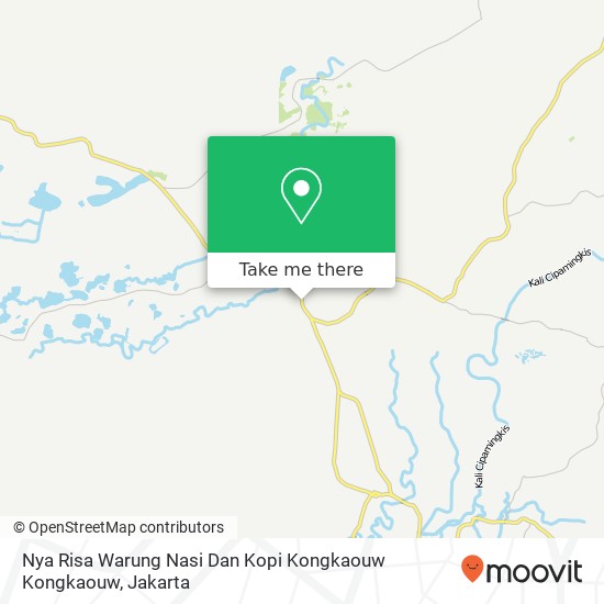 Nya Risa Warung Nasi Dan Kopi Kongkaouw Kongkaouw, Jalan Raya Cileungsi-Jonggol Jonggol Bogor map