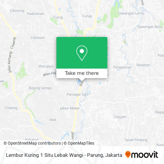 Lembur Kuring 1 Situ Lebak Wangi - Parung map