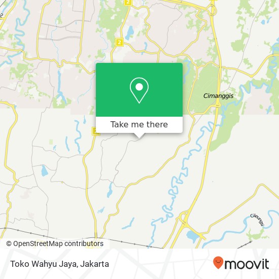 Toko Wahyu Jaya, Jalan Banjaran Pulung Tapos Depok 16810 map