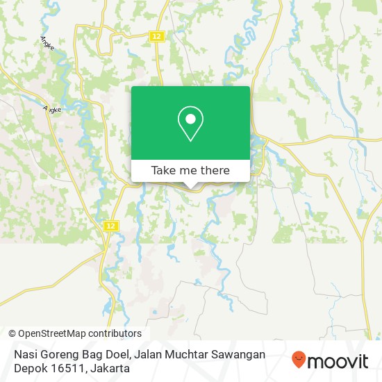 Nasi Goreng Bag Doel, Jalan Muchtar Sawangan Depok 16511 map