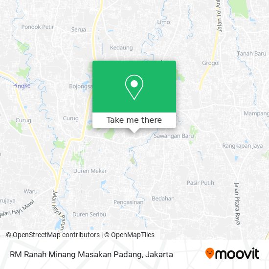 RM Ranah Minang Masakan Padang map
