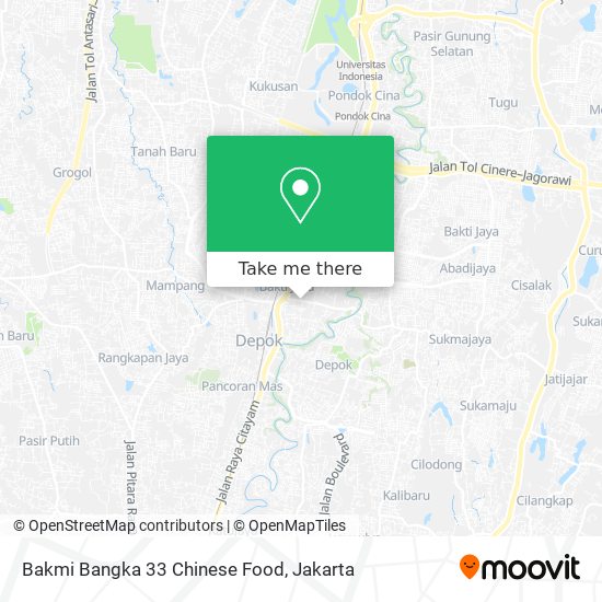 Bakmi Bangka 33 Chinese Food map