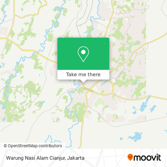 Warung Nasi Alam Cianjur map