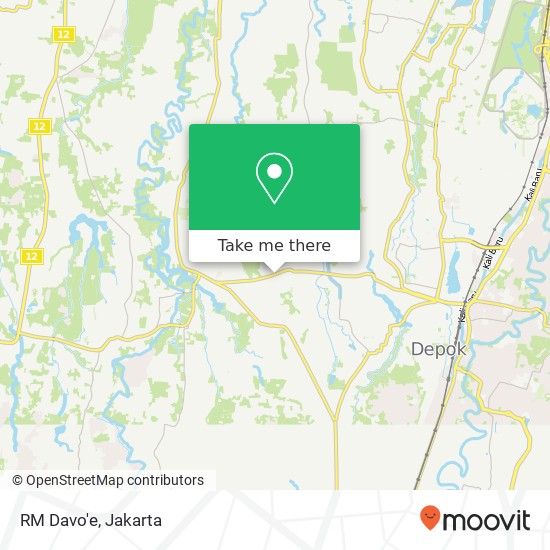 RM Davo'e, Jalan Raya Sawangan Pancoran Mas Depok 16434 map