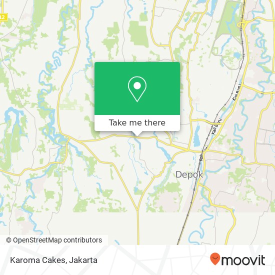 Karoma Cakes, Jalan Raya Sawangan Pancoran Mas Depok 16433 map