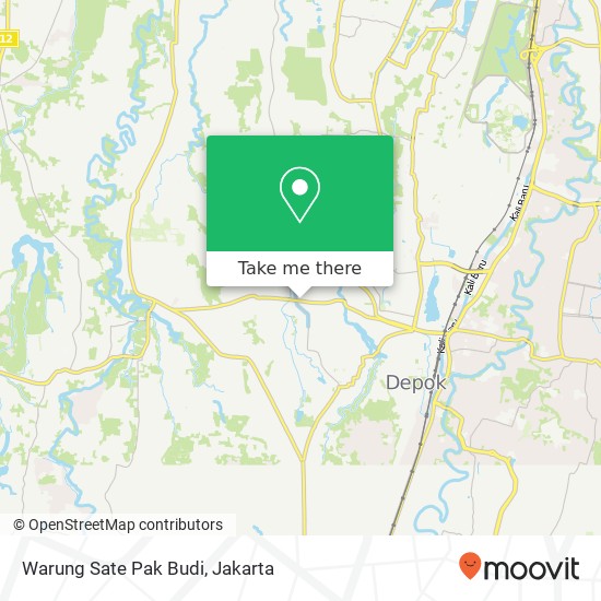 Warung Sate Pak Budi, Jalan Raya Sawangan Pancoran Mas Depok 16433 map