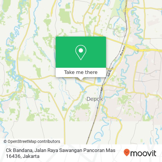 Ck Bandana, Jalan Raya Sawangan Pancoran Mas 16436 map