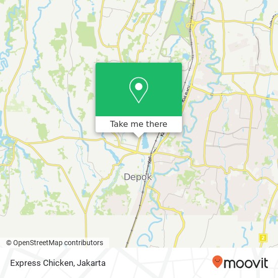 Express Chicken, Jalan Nusantara Pancoran Mas Depok 16432 map
