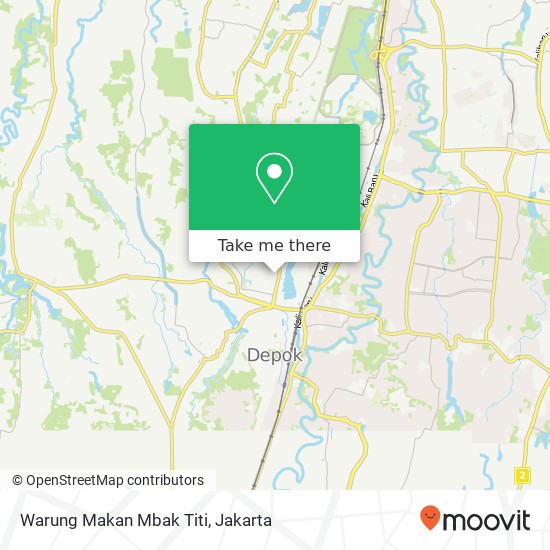 Warung Makan Mbak Titi, Jalan Nusantaraya Raya Pancoran Mas Depok 16432 map