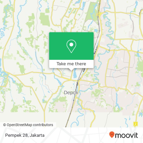 Pempek 28, Jalan Anggrek 1 Pancoran Mas 16432 map