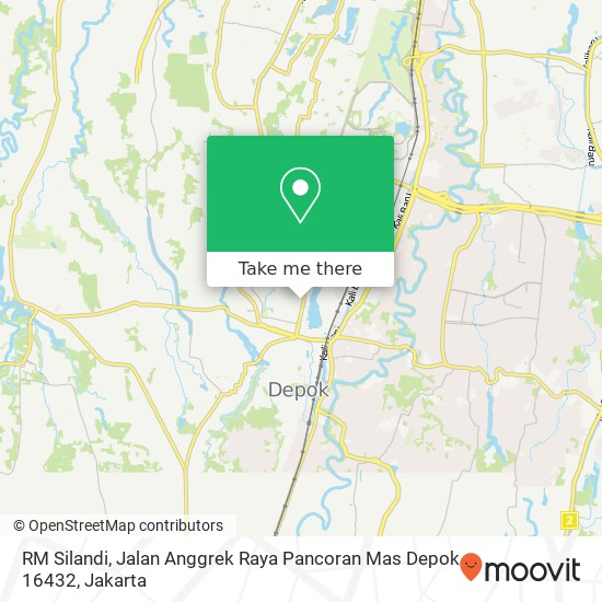RM Silandi, Jalan Anggrek Raya Pancoran Mas Depok 16432 map