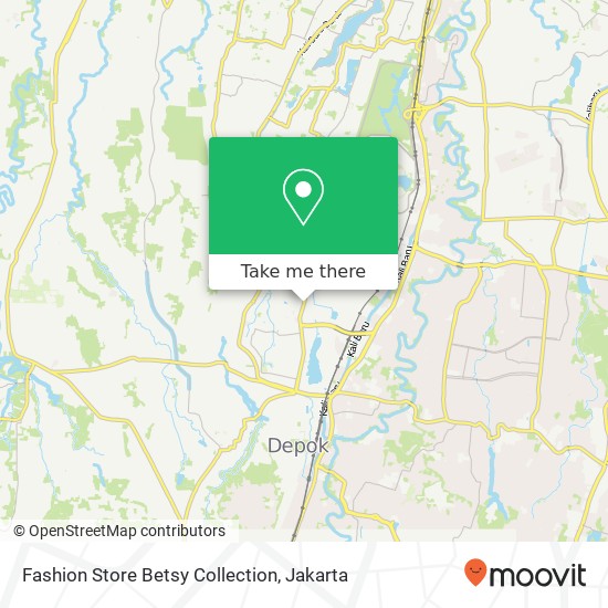 Fashion Store Betsy Collection, Jalan Nusantara Beji Depok 16421 map