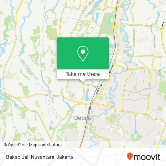 Bakso Jali Nusantara, Jalan Nusantara Beji 16421 map