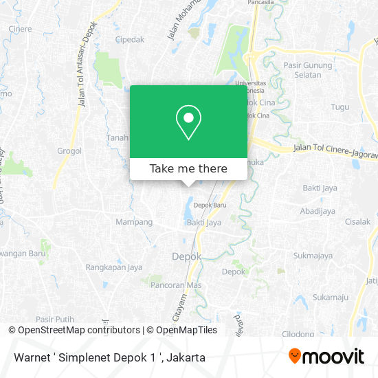 Warnet ' Simplenet Depok 1 ' map