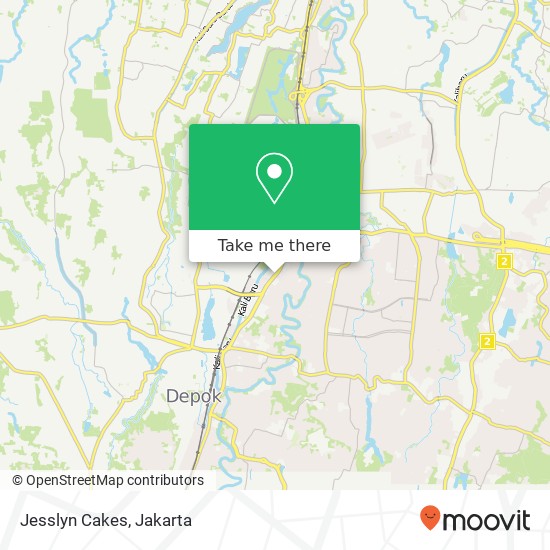 Jesslyn Cakes, Jalan Margonda Beji Depok 16423 map