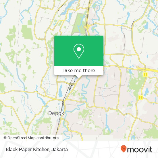 Black Paper Kitchen, Jalan Margonda Beji Depok 16423 map