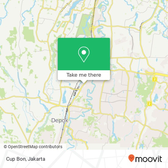 Cup Bon, Jalan Margonda Beji Depok 16423 map