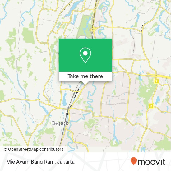 Mie Ayam Bang Ram, Jalan Margonda Beji Depok 16423 map