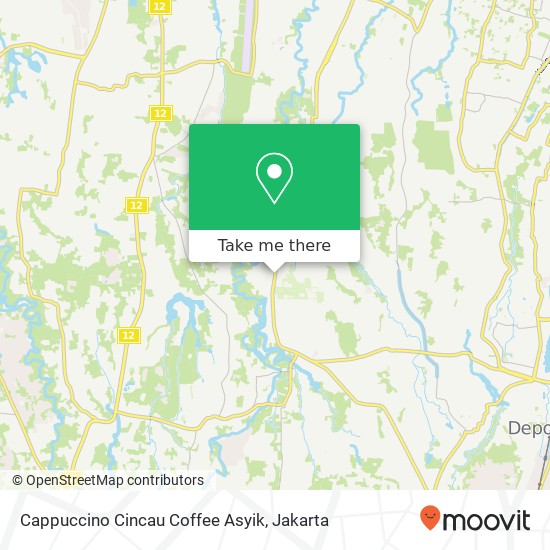 Cappuccino Cincau Coffee Asyik, Jalan Raya Meruyung Limo Depok 16434 map