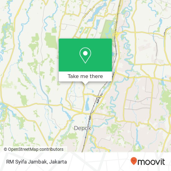RM Syifa Jambak, Jalan Kembang Beji Beji Depok 16421 map