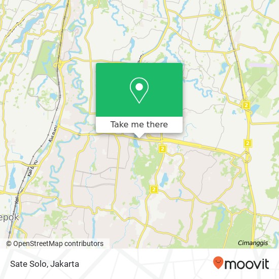 Sate Solo, Jalan Ir. H. Juanda Sukma Jaya 16416 map