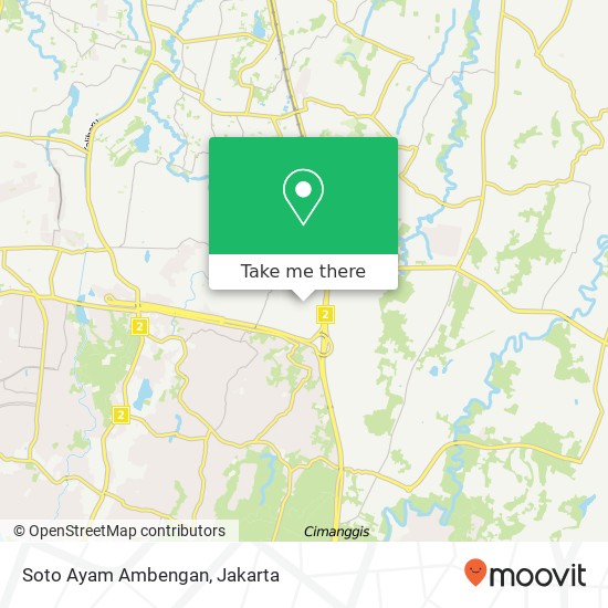 Soto Ayam Ambengan, Jalan Raya Tumaritis Cimanggis Depok 16954 map