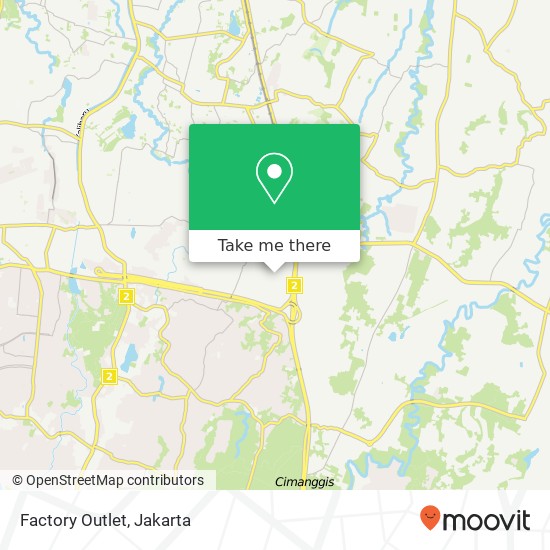 Factory Outlet, Jalan Raya Tumaritis Cimanggis Depok 16954 map