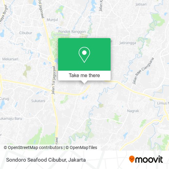Sondoro Seafood Cibubur map