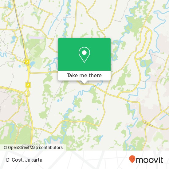 D' Cost, Jati Karya Bekasi 17435 map