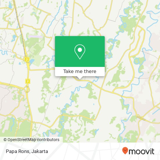 Papa Rons, Jatisampurna Bekasi 17435 map