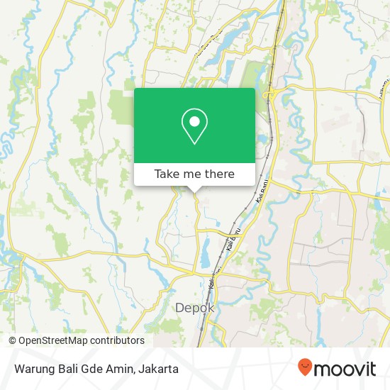 Warung Bali Gde Amin, Jalan Haji Asmawi Beji Depok 16421 map