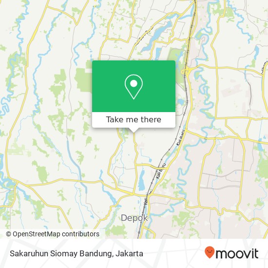 Sakaruhun Siomay Bandung, Jalan Haji Asmawi Beji Depok 16421 map
