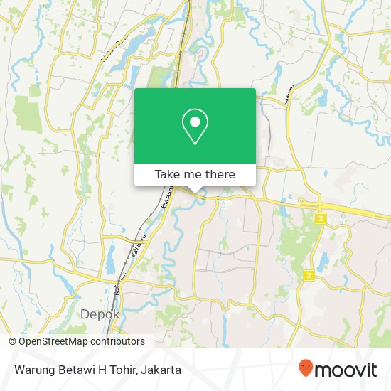 Warung Betawi H Tohir, Jalan Ir. H. Juanda Beji Depok 16423 map