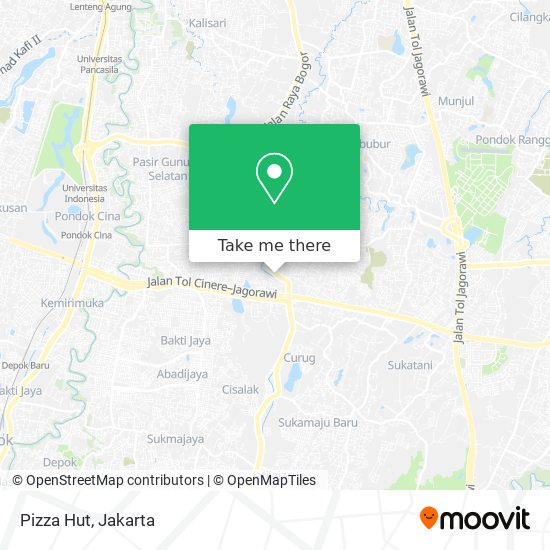 Pizza Hut map