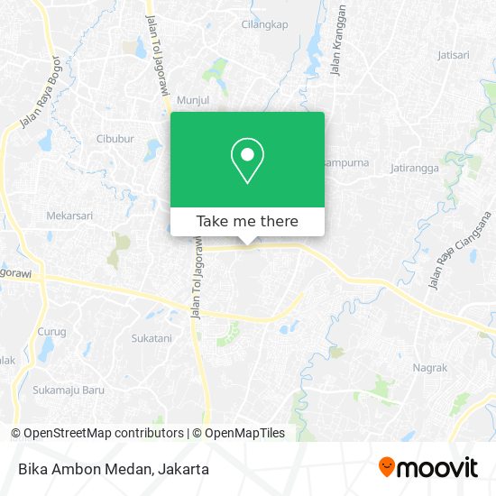 Bika Ambon Medan map