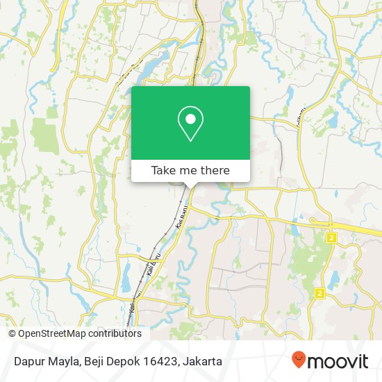 Dapur Mayla, Beji Depok 16423 map