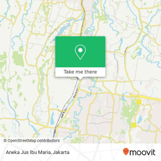 Aneka Jus Ibu Maria, Jalan Margonda Beji Depok 16424 map