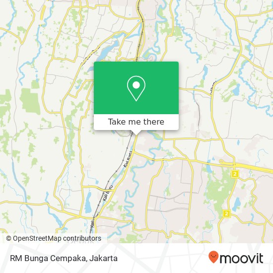 RM Bunga Cempaka, Jalan Margonda Beji Depok 16424 map