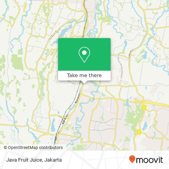 Java Fruit Juice, Beji Depok 16424 map