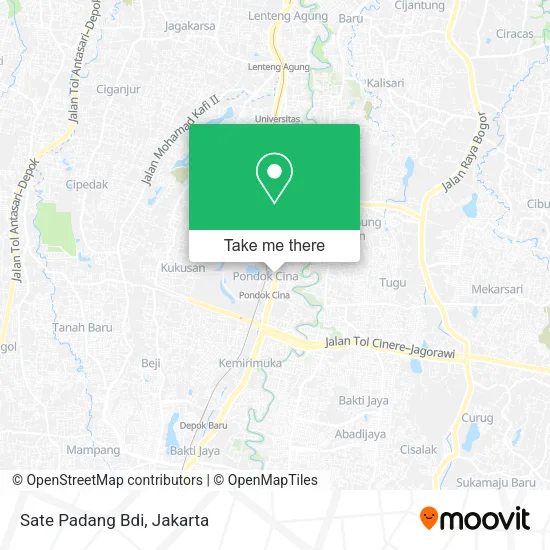 Sate Padang Bdi map