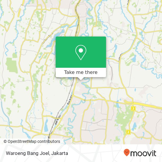 Waroeng Bang Joel, Jalan Kedoya Raya Beji Depok 16424 map