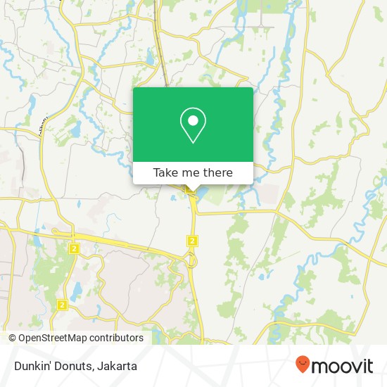 Dunkin' Donuts, Jalan Trans Yogie Cimanggis Depok 16954 map