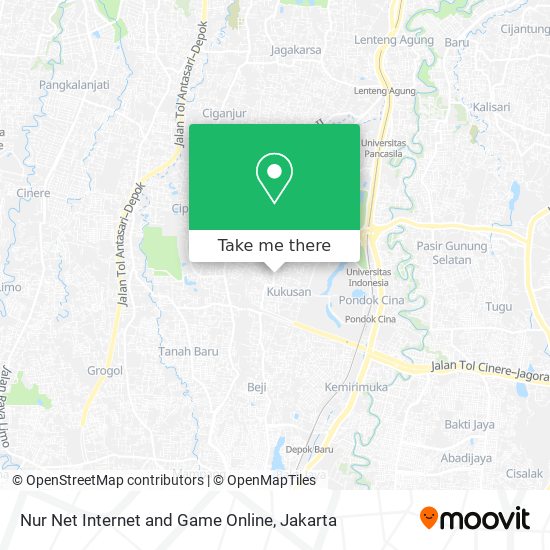 Nur Net Internet and Game Online map