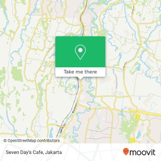 Seven Day's Cafe, Jalan Margonda Beji Depok 16424 map