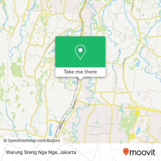 Warung Sreng Nge Nge, Jalan Margonda Beji Depok 16424 map