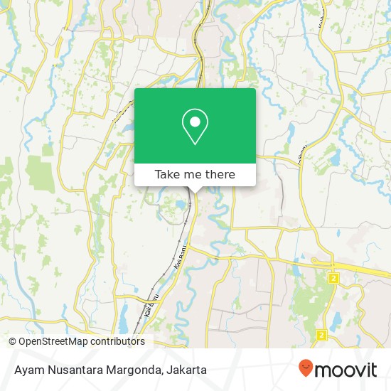 Ayam Nusantara Margonda, Jalan Margonda Beji Depok 16424 map