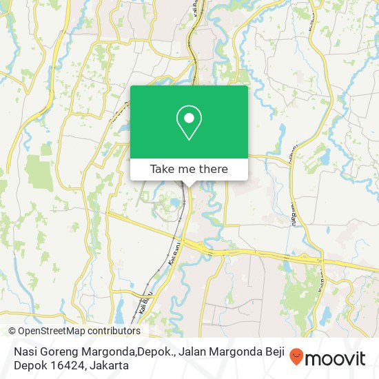 Nasi Goreng Margonda,Depok., Jalan Margonda Beji Depok 16424 map